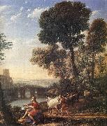Claude Lorrain Landscape with Apollo Guarding the Herds of Admetus dsf